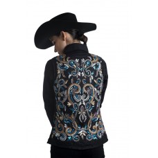 Paisley Embroidered Front & Back Vest - V209993
